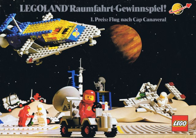 1979 Large German LEGOLAND Raumfahrt-Gewinnspiel 24 x 17 cm (99.615-D)