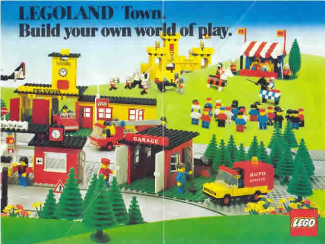 1979 Large UK - LEGOLAND Town. Build your own world of play. (99549 A-UK)