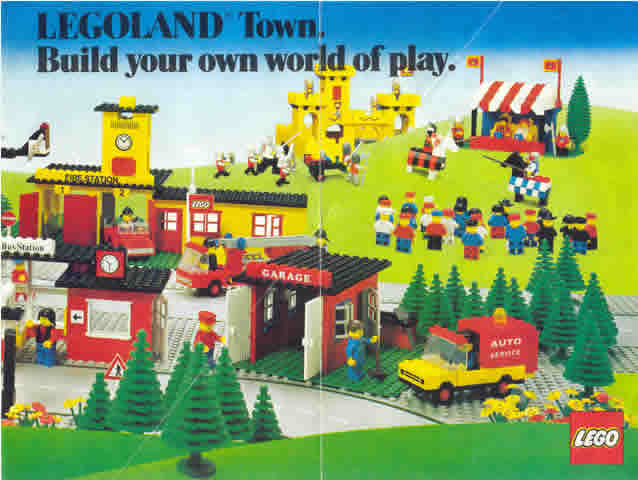 1979 Large UK - LEGOLAND Town. Build your own world of play. (99549 A-UK)