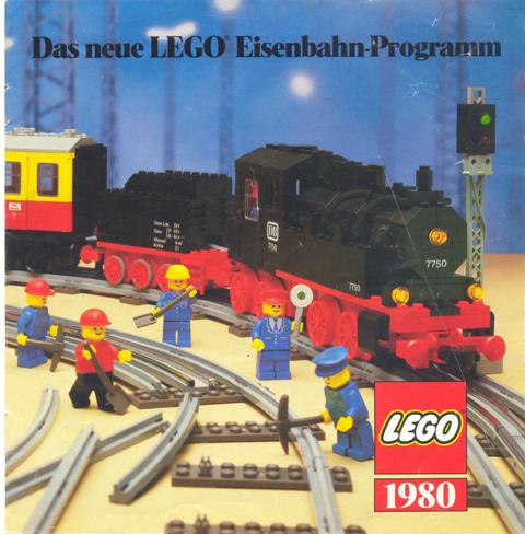 1980 Large Train German Das neue LEGO Eisenbahn-Programm (99780-D)