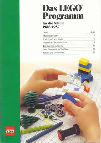 1986/1987 Large German Dacta - Das Lego Programm fur die Schule (2900034-D)