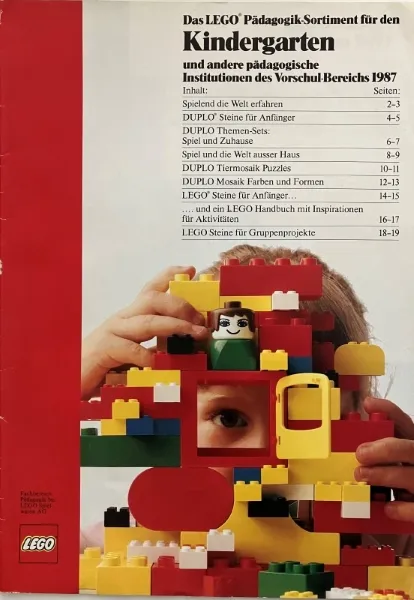1987 Large CH/D Dacta - Das LEGO Pädagogik-Sortiment für den Kindergarten und andere pädagogische Institutionen des Vorschul-Bereichs 1987 (2900043-CH/D)