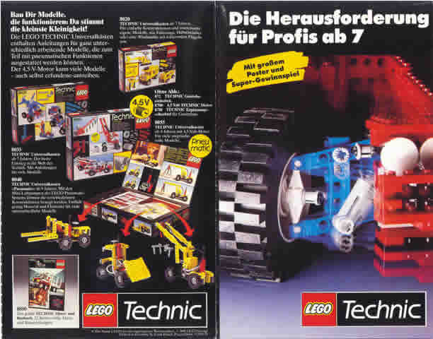 1988 Medium Technic German Foldout (921154-D)