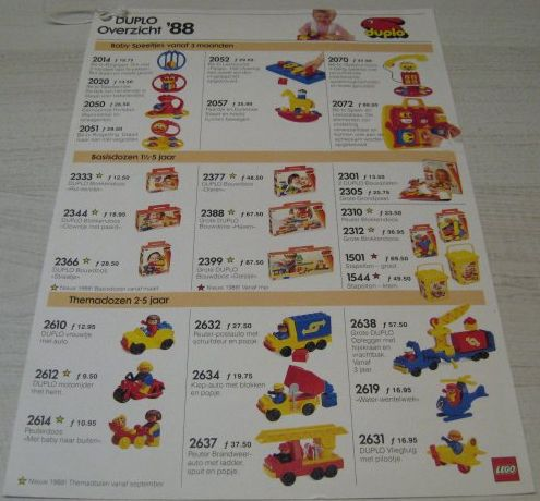 1988 Dutch Price List Duplo (920979-NL)