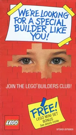 1990 Insert - Builders Club - 'We're looking for a special builder like you!' (970001/970003)
