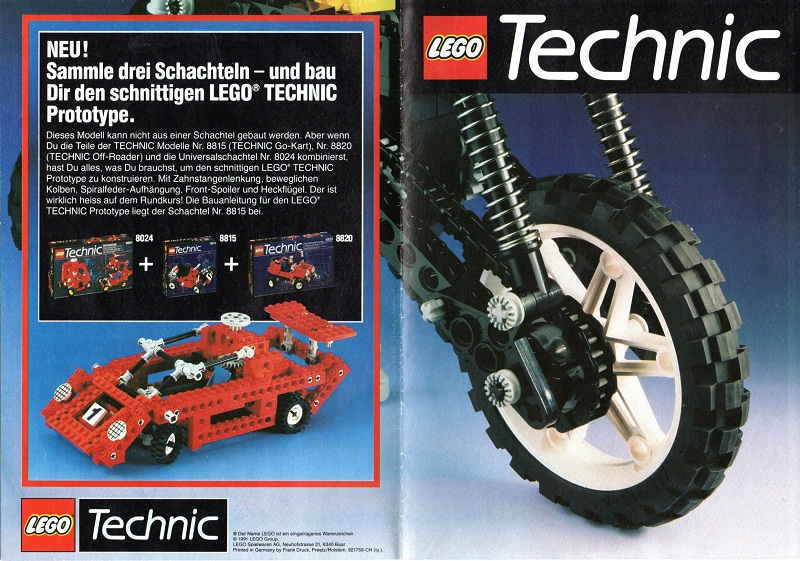 1991 Medium Technic Swiss Foldout (921759-CH (ty.))