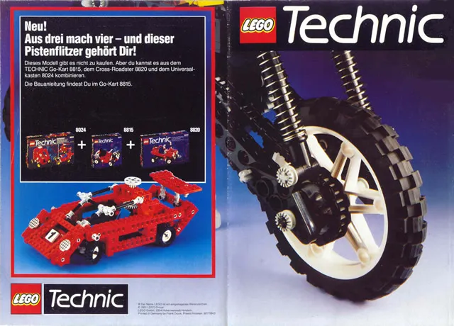 1991 Medium Technic German Foldout (921759-D)