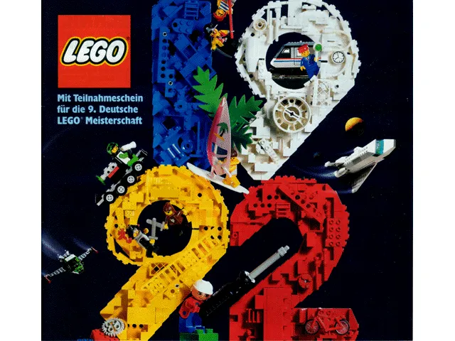 1992 Large German (Mit Teilnahmeschein für die 9. Deutsche LEGO Meisterschaft - 922038-D)