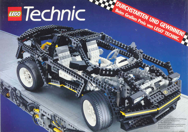 1994 Medium Technic German Foldout Red Banner (923256-D)
