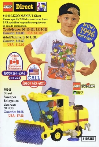 1996 Insert - Lego Direct - US/Canadian (4103357)