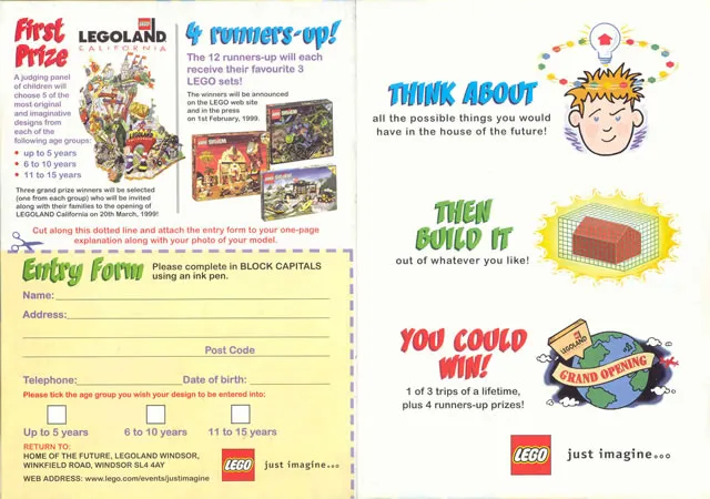 1998 Insert - World Club - UK (Lego Challenge)