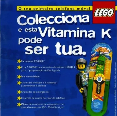 1998 Insert - Promotion 'O teu primeiro telefono móvel'