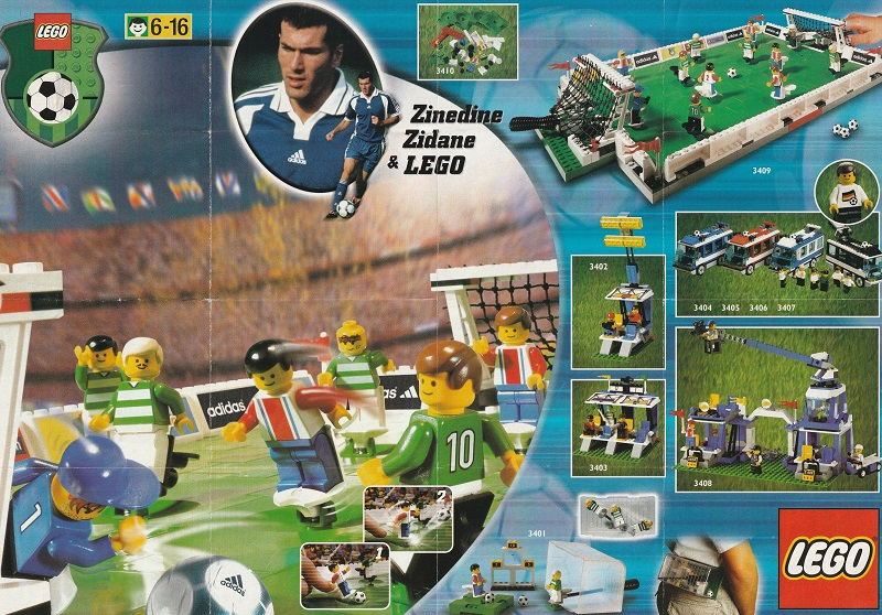 2000 Mini Football / Soccer Zinedine Zidane & LEGO (4155528-4155525)