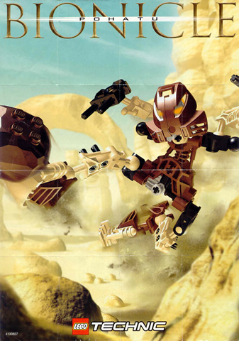 2001 Mini Bionicle - Pohatu (4130827)