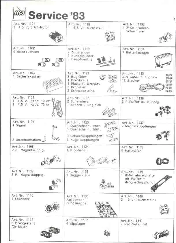 1983 Large Service Packs German