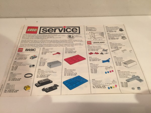 1988 Medium Service Packs DK/N/S/SF (102580/102680)