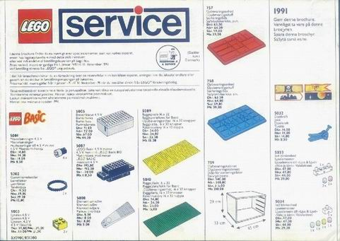 1991 Medium Service Packs DK/N/S/SF (830980/831080)