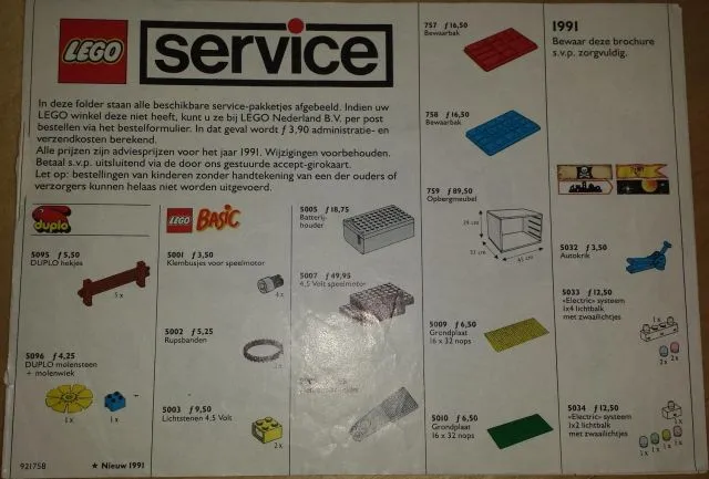 1991 Medium Service Packs Dutch (921758)
