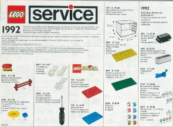 1992 Medium Service Packs Swiss (922044-CH)