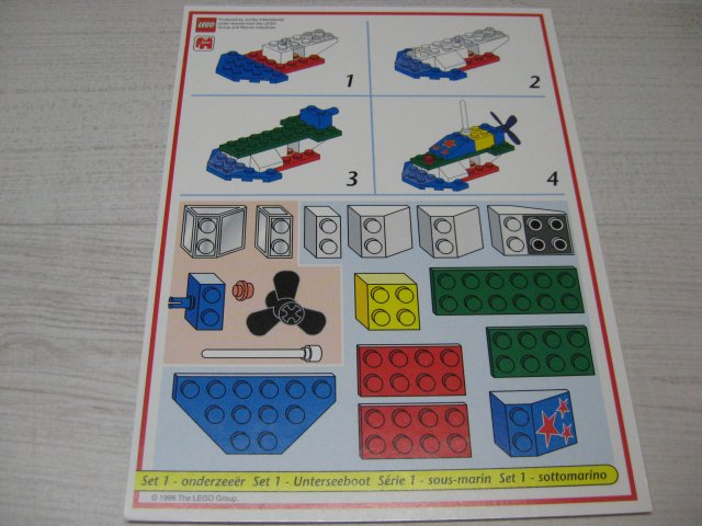 Creator Board Game Model Card Red Border Set 1 Submarine