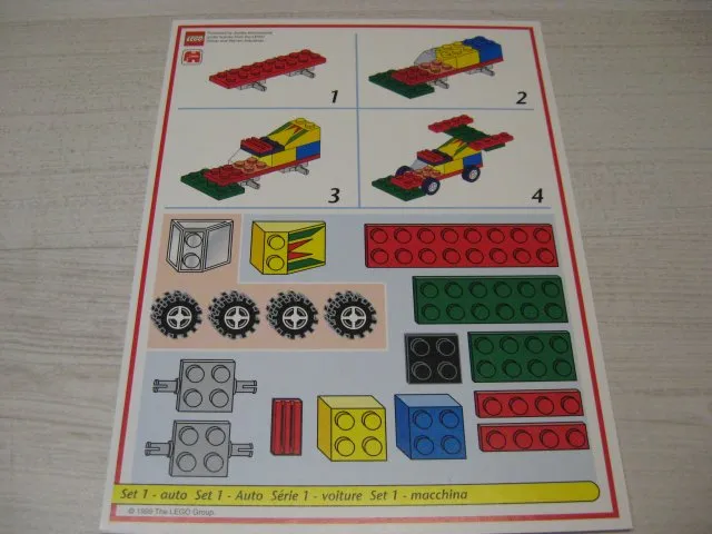 Creator Board Game Model Card Red Border Set 1 Car