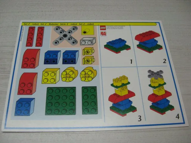 Creator Board Game Model Card Blue Border Set 2 Robot