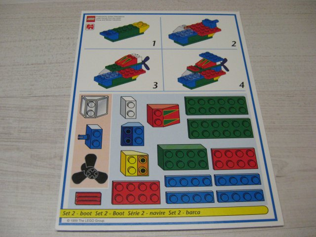 Creator Board Game Model Card Blue Border Set 2 Boat