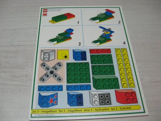 Creator Board Game Model Card Green Border Set 3 Flying Boat