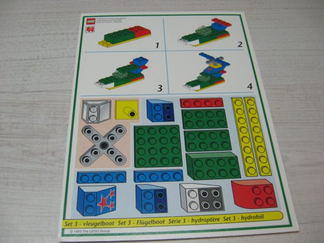 Creator Board Game Model Card Green Border Set 3 Flying Boat
