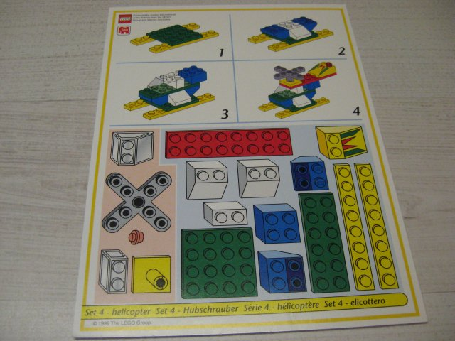 Creator Board Game Model Card Yellow Border Set 4 Helicopter