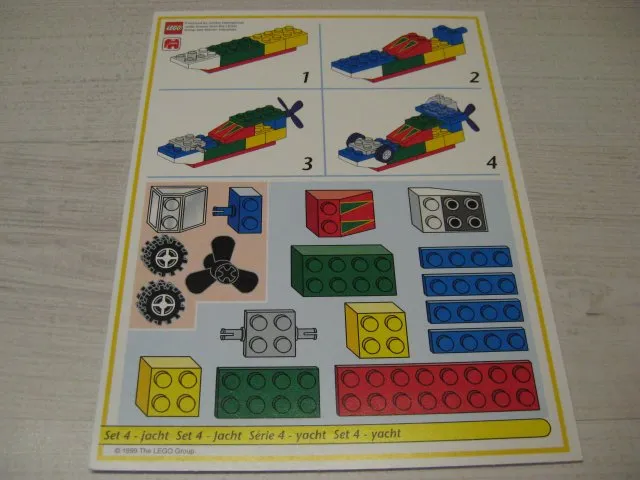 Creator Board Game Model Card Yellow Border Set 4 Big Boat