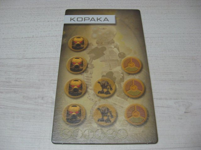 BIONICLE Quest for Makuta: Adventure Game - Card Kopaka