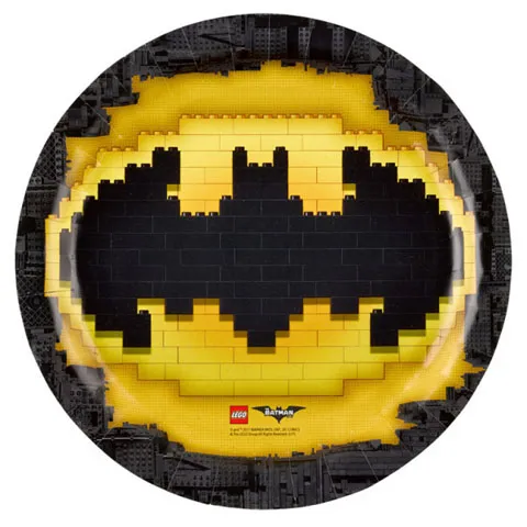 Party Plates The LEGO Batman Movie (8pcs), Large