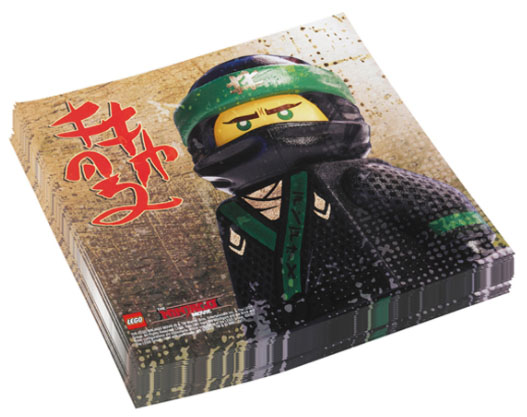 Party Serviettes / Napkins The LEGO NINJAGO Movie (20 Pieces)