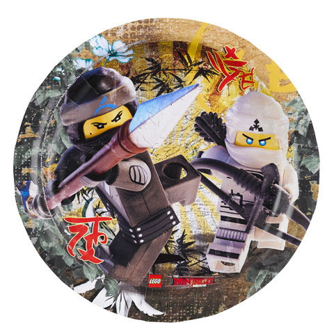 Party Plates The LEGO NINJAGO Movie 18cm (8 Pieces)