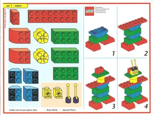 Creator Board Game Model Card Red Border Set 1 Robot