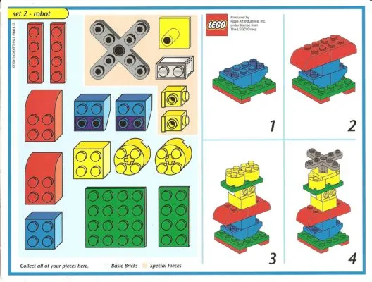 Creator Board Game Model Card Blue Border Set 2 Robot