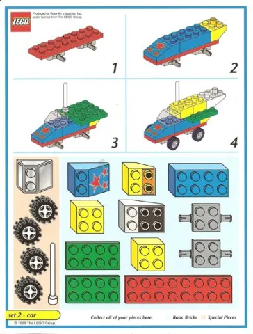 Creator Board Game Model Card Blue Border Set 2 Car