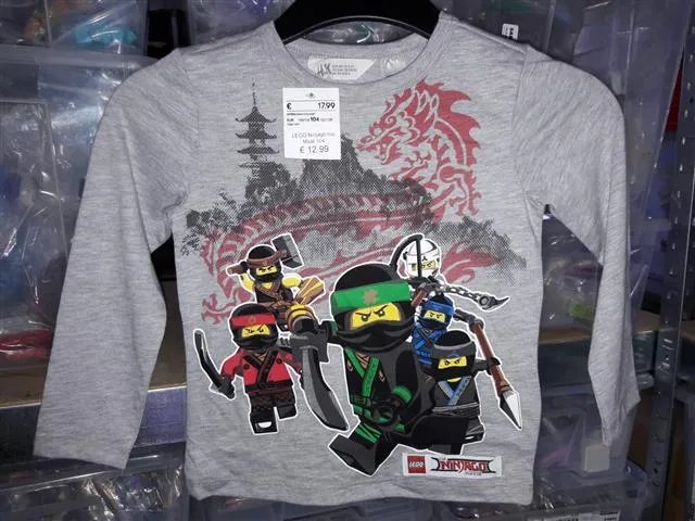 T-Shirt, The LEGO NINJAGO Movie Long Sleeve, Cole, Jay, Kai, Lloyd, Nya and Zane