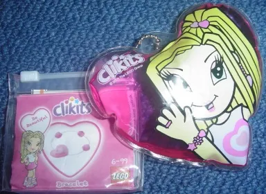 Bubble Bath (100ml) Clikits Heart with real Clikits Bracelet