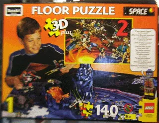 RoseArt Floor Puzzle, Space, 3-D plus