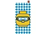 Towel, Minifigure Head with Goggles, 75 x 150 cm