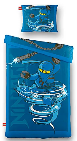 Bedding, Duvet Cover and Pillowcase (140 x 200 cm) - NINJAGO Lightning