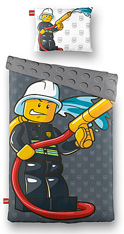 Bedding, Duvet Cover and Pillowcase (140 x 200 cm) - City Fire