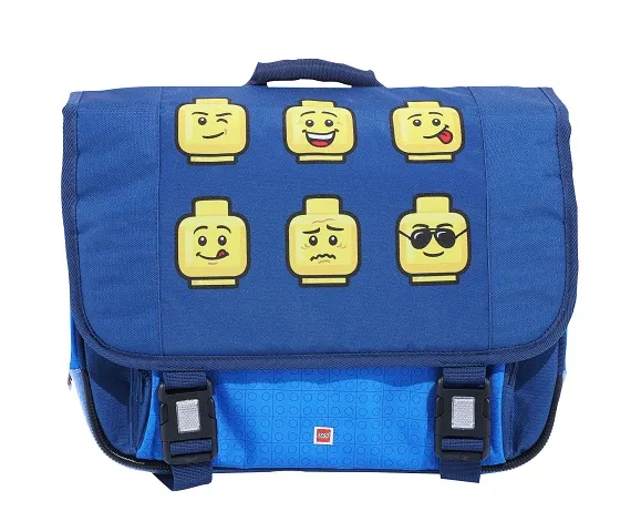 School Bag Classic Minifigure Heads - Blue