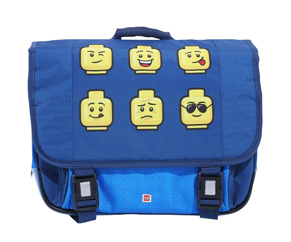 School Bag Classic Minifigure Heads - Blue