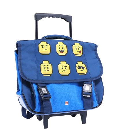 Backpack / Satchel Minifigure Heads (Roller) - Blue