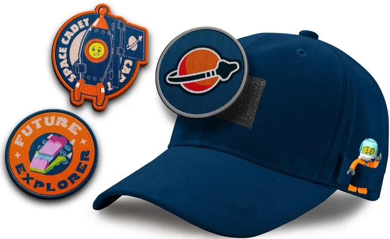 Ball Cap, Space with 3 Patches