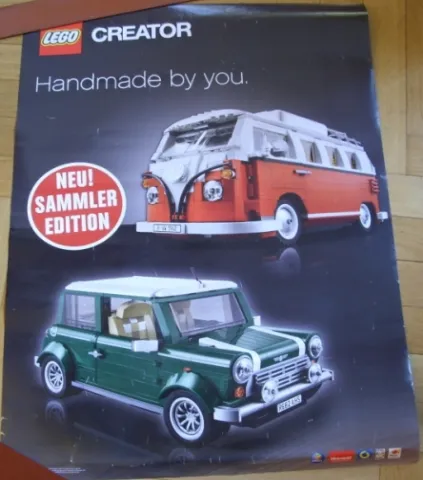 Creator Volkswagen Camper Van and MINI Cooper Poster