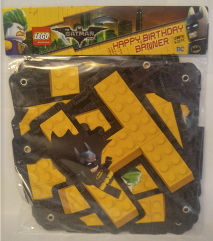 Party Banner, The LEGO Batman Movie 'HAPPY BIRTHDAY'
